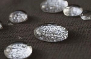Fiber ProTector Droplets Closeup